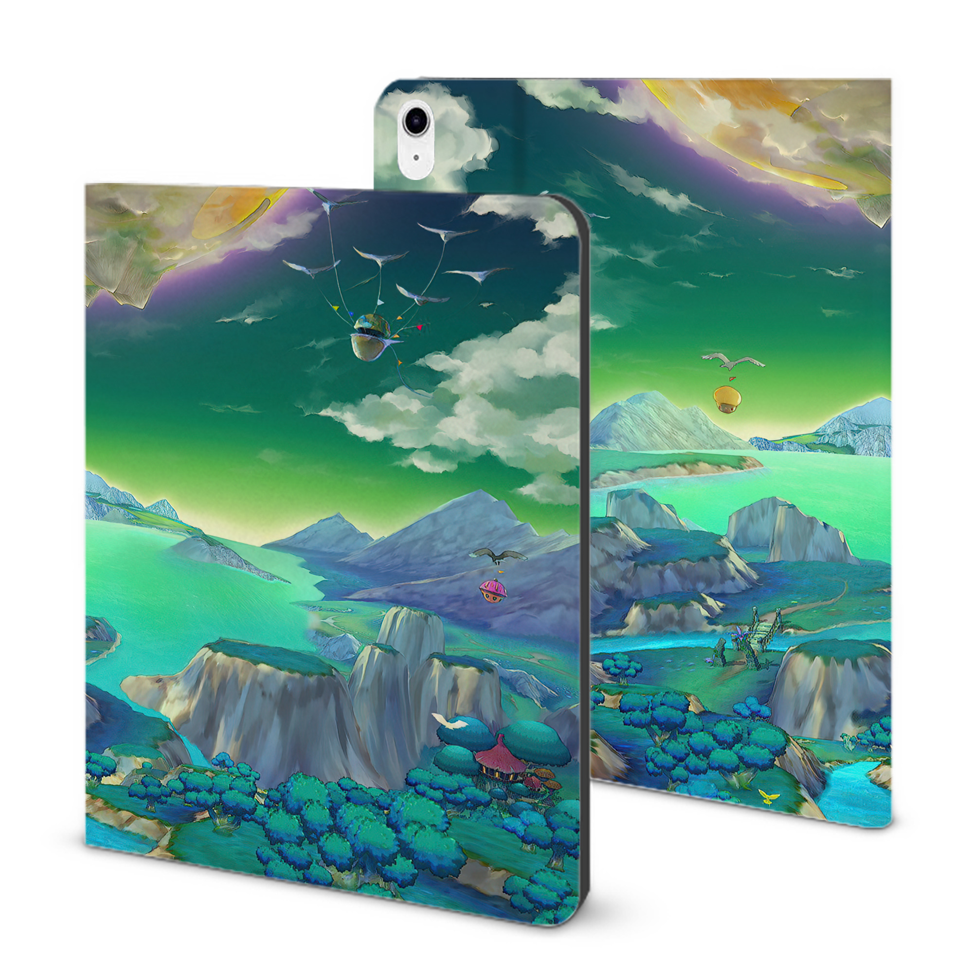 （画像用） ドラゴンクエスト Doragon Kuesuto Dragon Quest IPad ケース ブック型 PUレザー TPU 耐衝撃 軽量 薄型 ペン収納なし 全面保護 IPad 各モデル対応